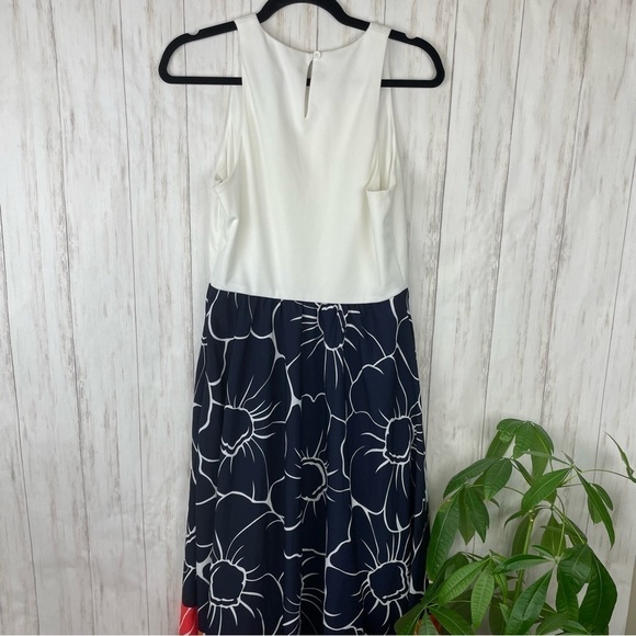 Anthropologie Hutch Ombre Orange Floral Print Dress Medium - Picture 10 of 12